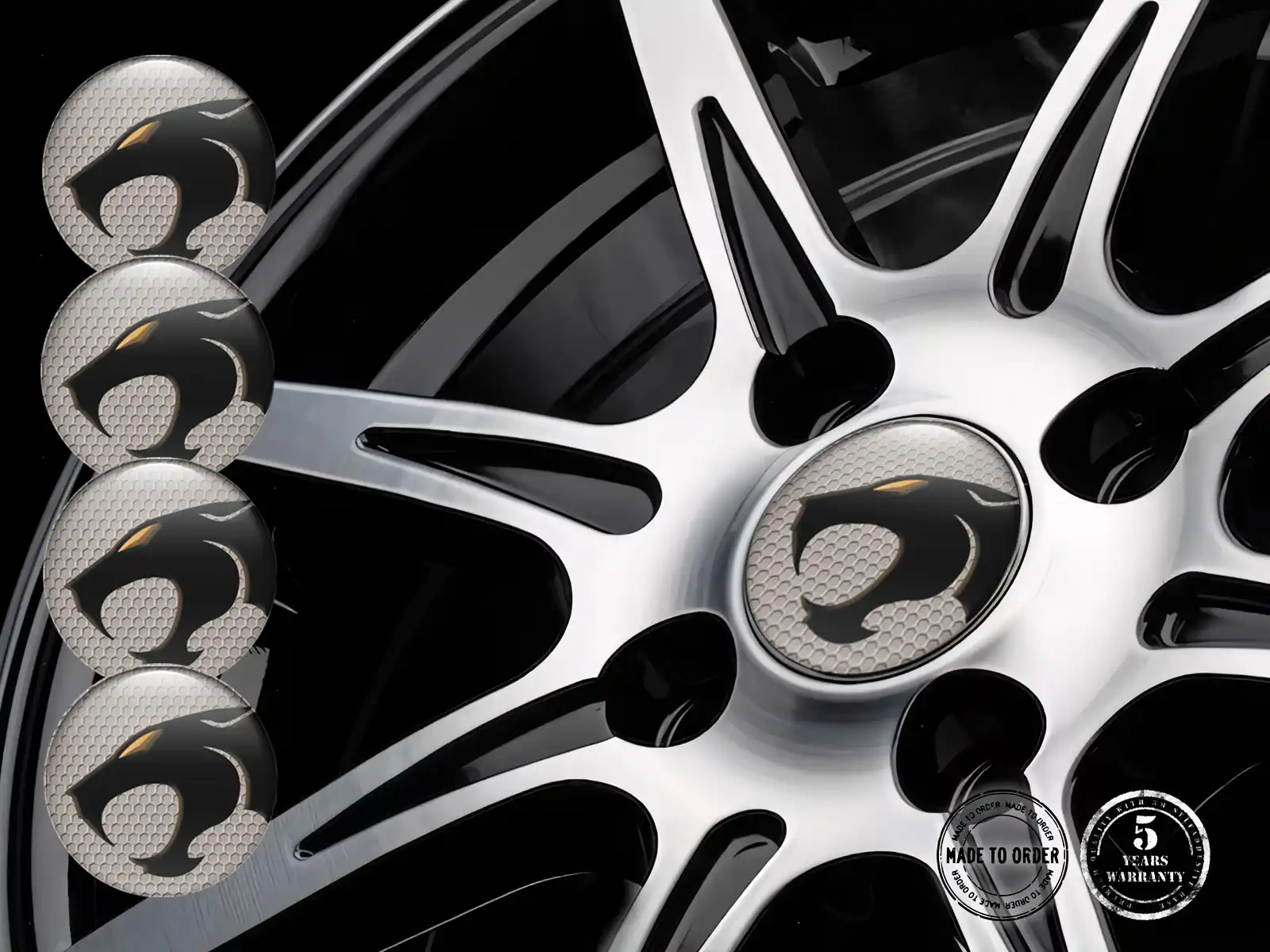 Decalcomania Cerchio Auto Logo Distintivi Silicone Lusso